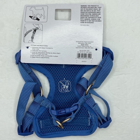 Boots & Barkley Small Blue Stripes And Stars Dog Harness Size Small NWT - Picture 5 of 10